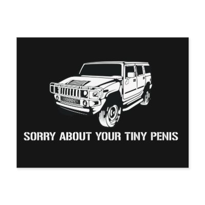 Sorry About Your Tiny Penis Postcard by strk3