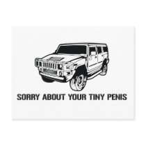 Sorry About Your Tiny Penis Postcard