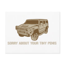Sorry About Your Tiny Penis Postcard by strk3 Sorry About Your Tiny Penis Postcard