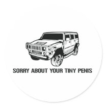 Sorry About Your Tiny Penis Sticker by strk3 Sorry About Your Tiny Penis Sticker