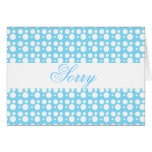 Sorry blank note card