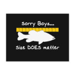 SORRY BOYS... SIZE DOES MATTER POSTCARD
