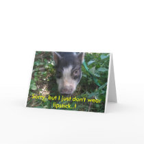 Sorry, but I just don't wear lipstick..! cards