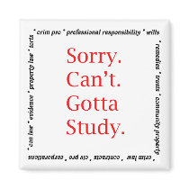 Sorry, Can't...Gotta study. Magnets