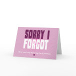 Sorry I Forgot cards