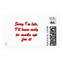 Sorry I'm Late postage