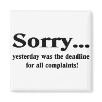 Sorry Fridge Magnets
