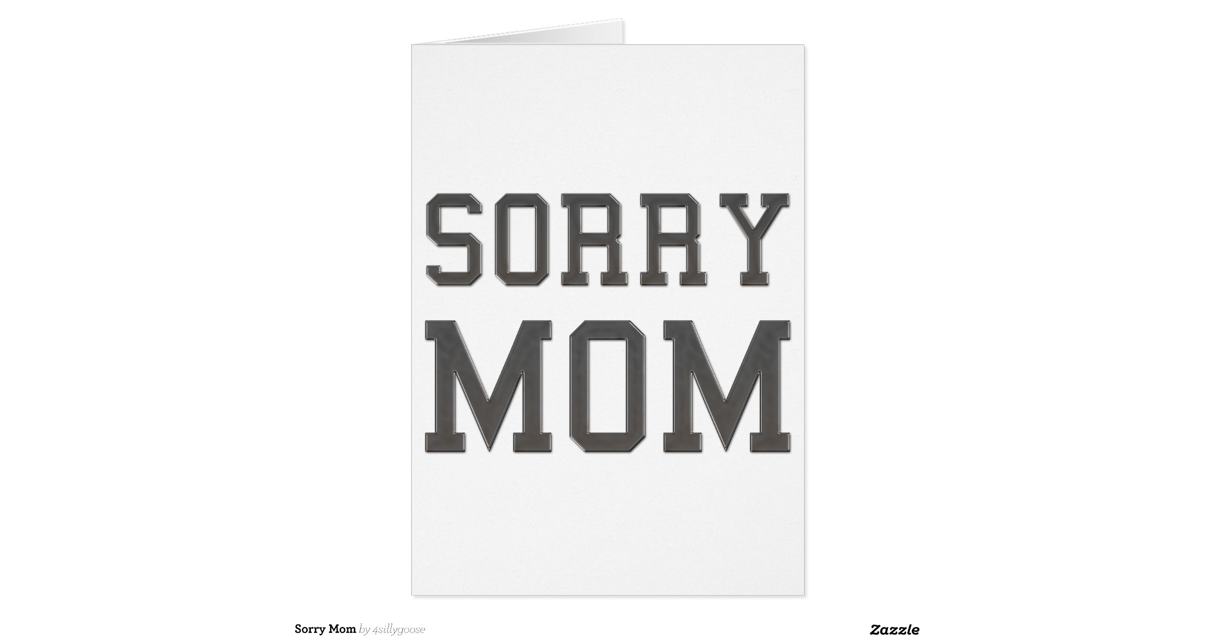 Sorry Mom Greeting Card Zazzle 