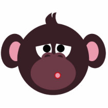 Sorry Monkey pin Photo Cut Out