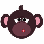 Sorry Monkey pin Photo Cut Out