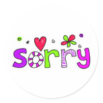 sorry stickers