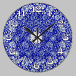 Sorta Blue Calico Timekeeper wall clocks