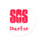 SOS Darfur stickers