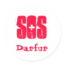 SOS Darfur stickers