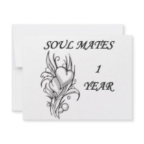 SOUL MATES 1 YEAR invitations