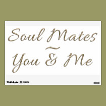 SOUL MATES Romantic Wall Decal wall decals
