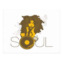 Soul Music Postcard