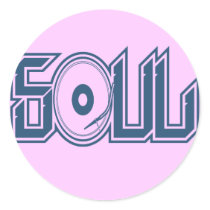 Soul Music Round Sticker