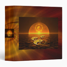 SOUL WAY | red yellow waves Vinyl Binders