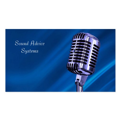 Sound business card Zazzle