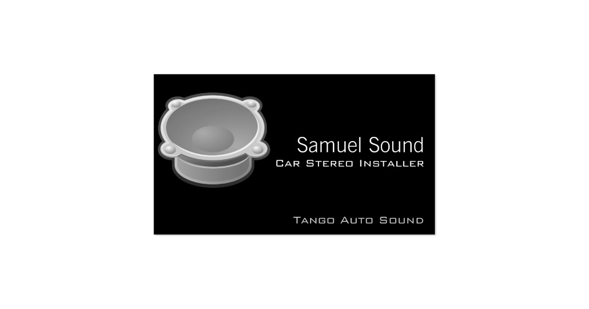 Sound Business Card Zazzle