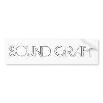 SOUND CRAFT WHITE STICKER bumper stickers