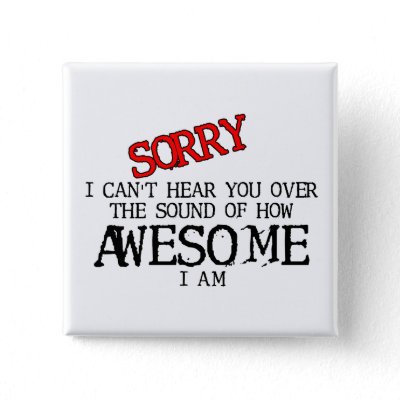 Sound Of Awesome Funny Button Humor