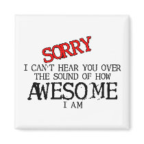 Sound of Awesome Funny Magnet Humor