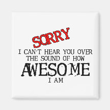 Sound of Awesome Funny Magnet Humor
