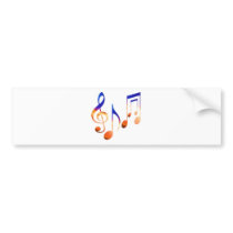 Sound of Music - Dancing Symbols bumper stickers