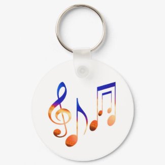 Sound of Music - Dancing Symbols keychain