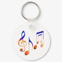 Sound of Music - Dancing Symbols keychains