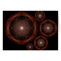 Sound Patterns Fractal Art Card
