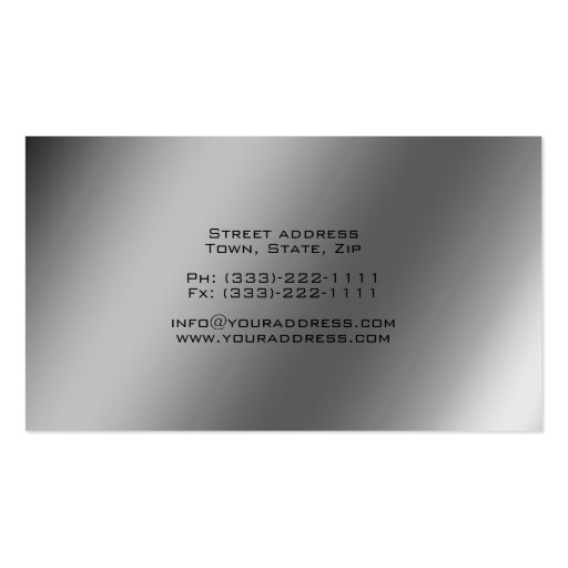 Sound systems business card (back side)