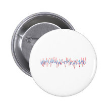Sound Waves - DJ, Disc Jockey, Djing Music Button