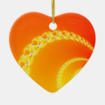Sound Waves Fractal Art Christmas Tree Ornament