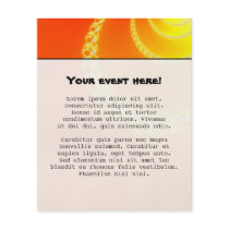 Sound Waves Fractal Art Personalized Flyer