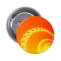 Sound Waves Fractal Art Pin