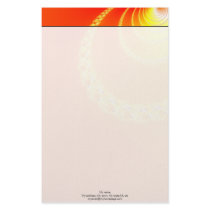 Sound Waves Fractal Art Customized Stationery