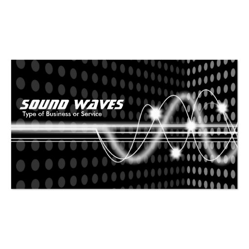 Sound Waves - Spot Corner Business Cards (front side)