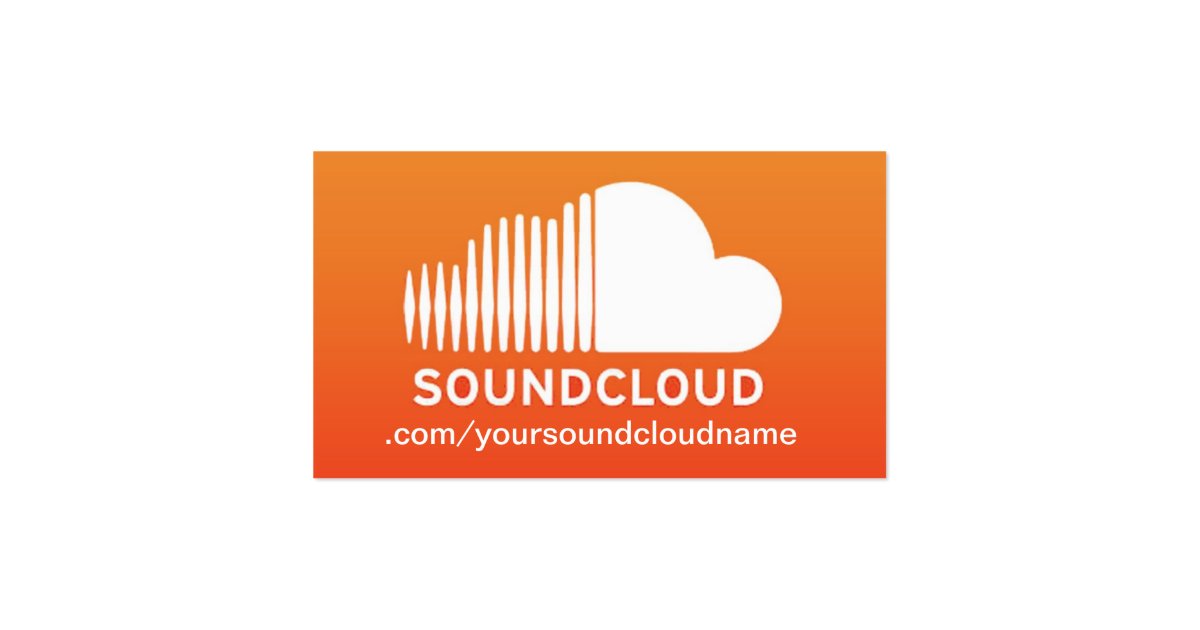 SoundCloud Music Business Card Zazzle