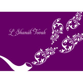 Sounds of the Shofar Rosh Hashanah Greeting Card card