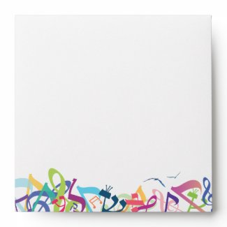 SOUNDS OF THE TORAH Bat Bar Mitzvah Envelope envelope