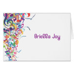 SOUNDS OF THE TORAH Bat Bar Mitzvah Thank you card
