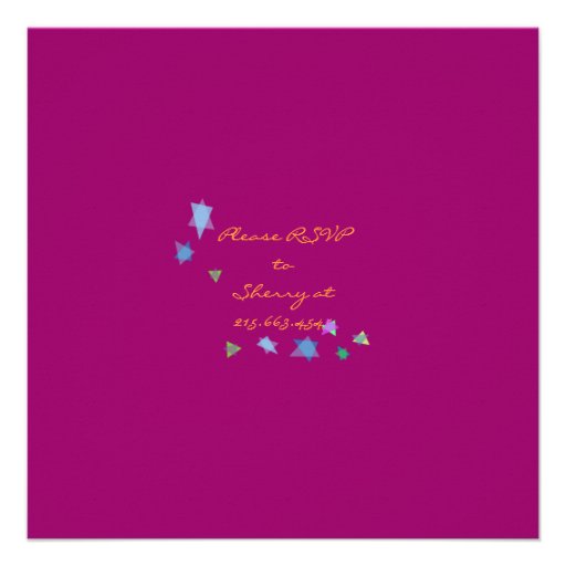 Sounds of the Torah Jewish Baby Naming Invitation
