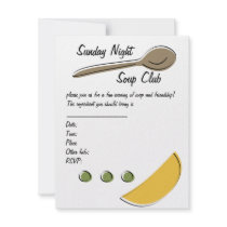 Soup Club invitations by candystore Soup Club invitations
