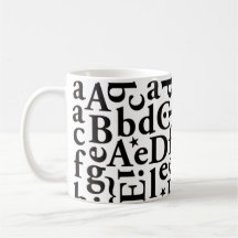 SOUP OF LETTERS COFFEE MUG