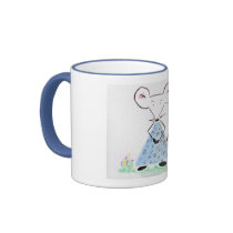 Souricette in spring coffee mugs