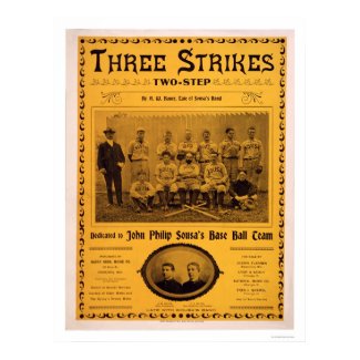 Sousa Baseball Team Music 1902 print