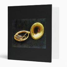 Sousaphone Still Life 3 Ring Binders